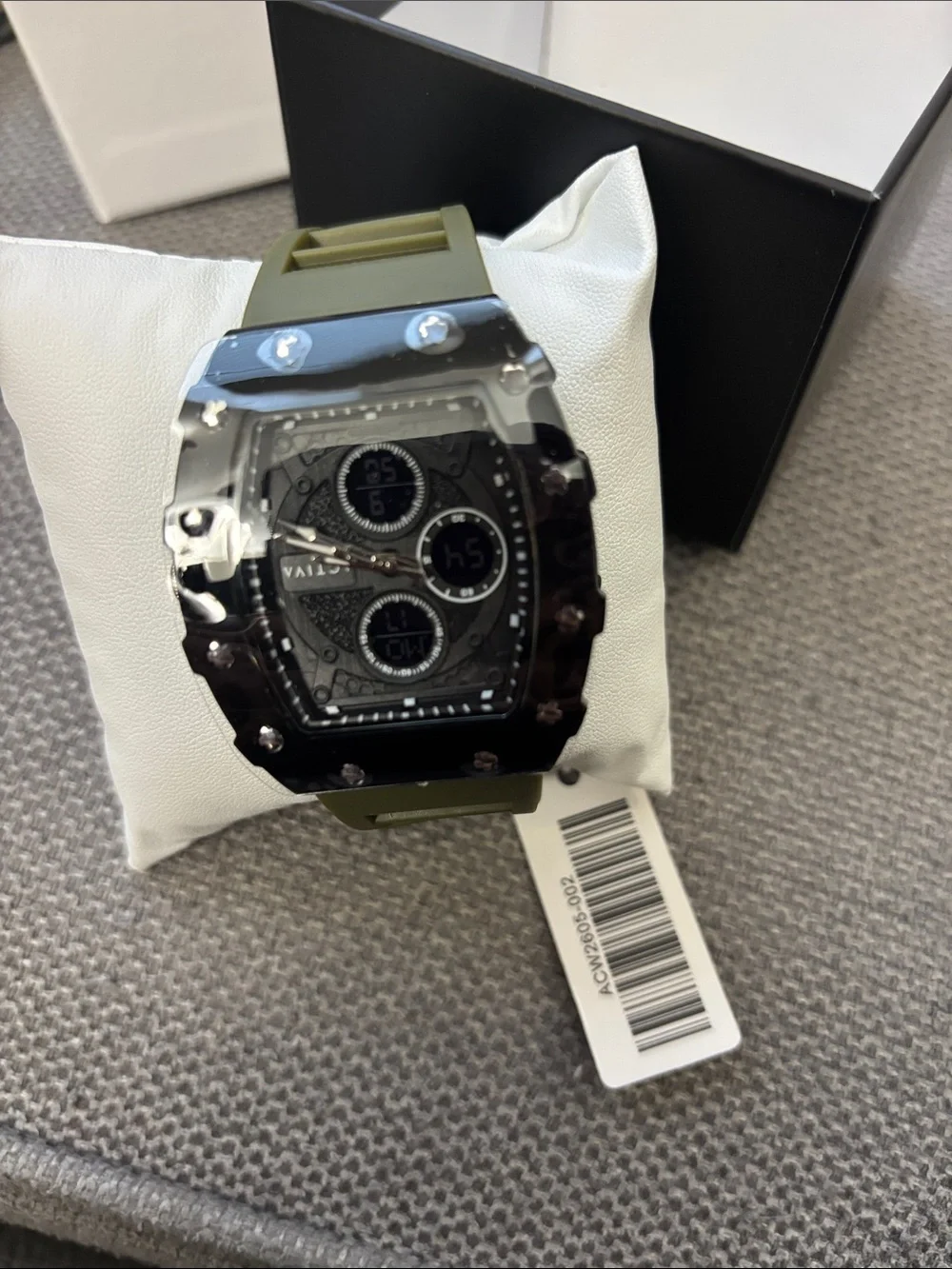 ACTIVA by Invicta Men's Olive Green Sport Watch with Black Dial and Rubber Strap
